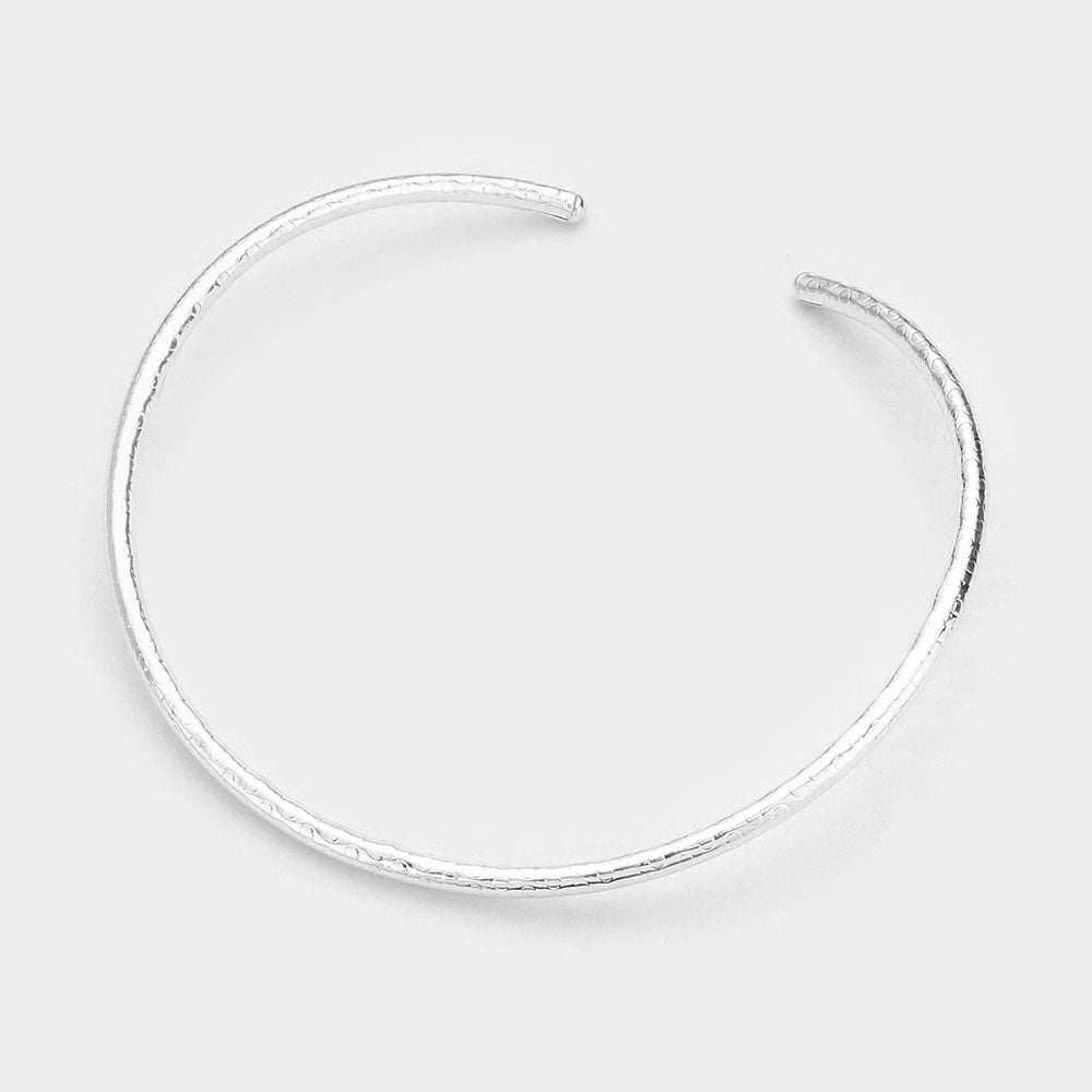 iLLASPARKZ Bubble Textured Metal Choker Necklace