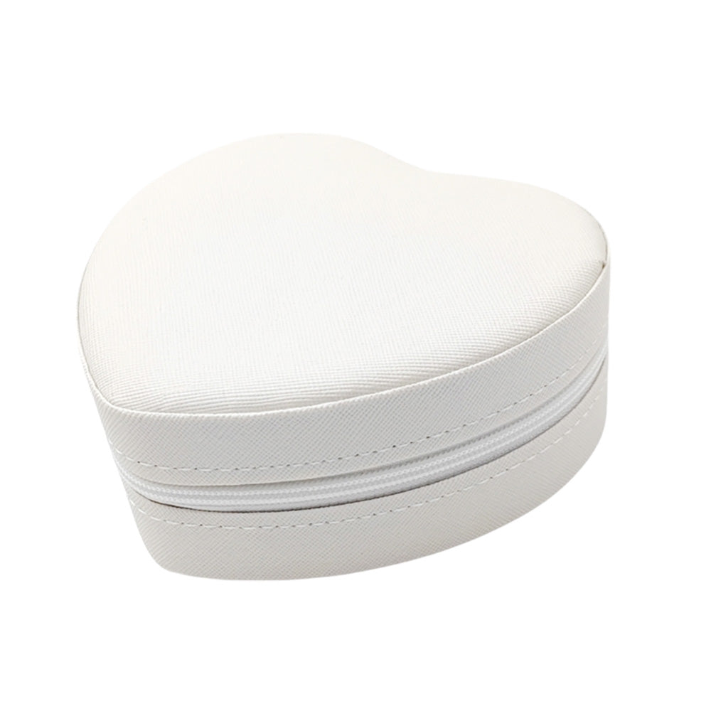 iLLASPARKZ Faux Leather Portable Heart Jewelry Box