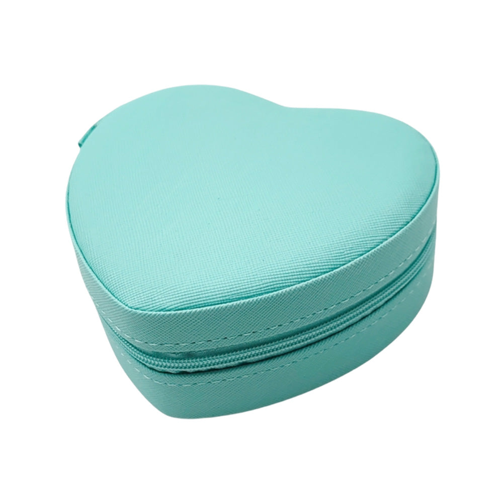 iLLASPARKZ Faux Leather Portable Heart Jewelry Box