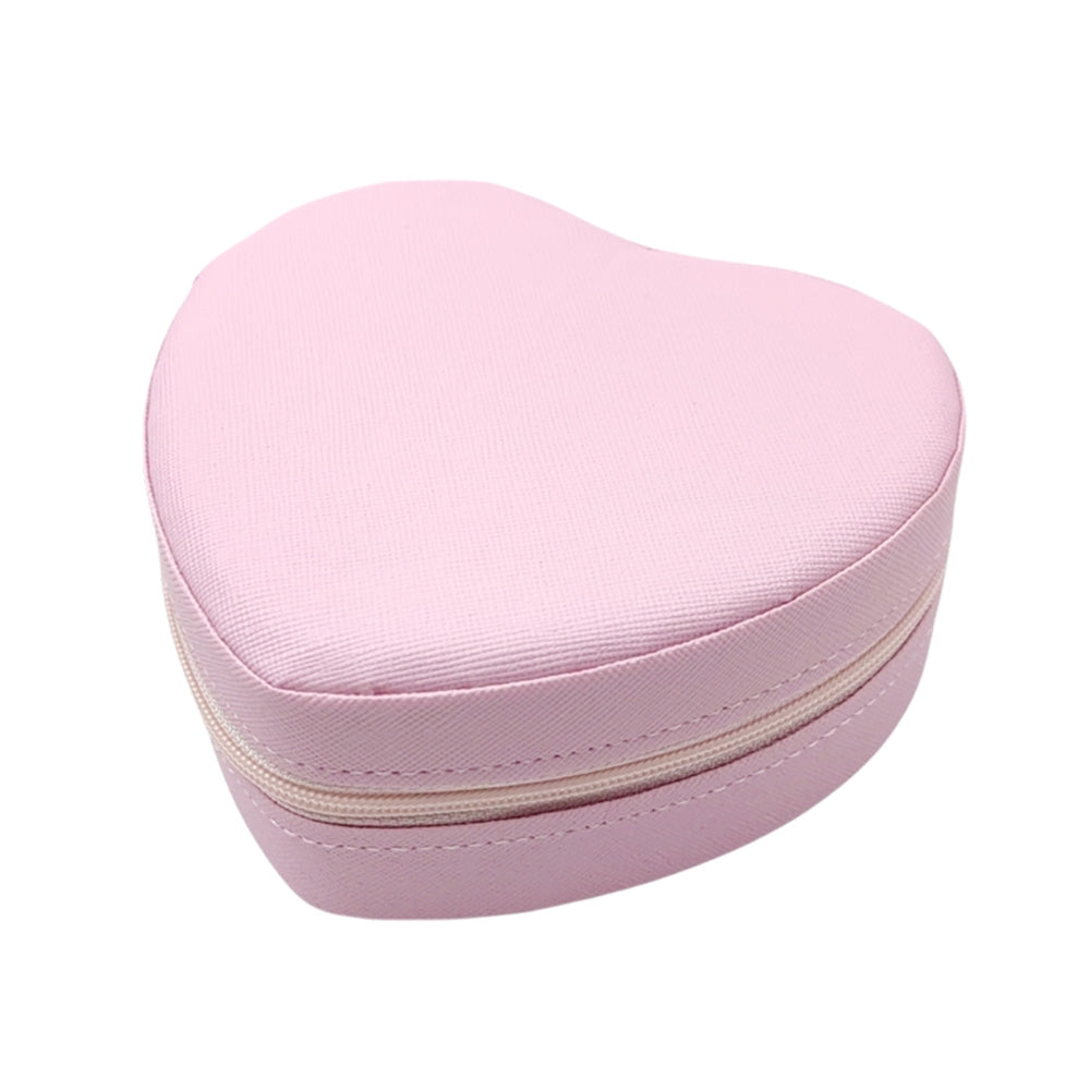 iLLASPARKZ Faux Leather Portable Heart Jewelry Box