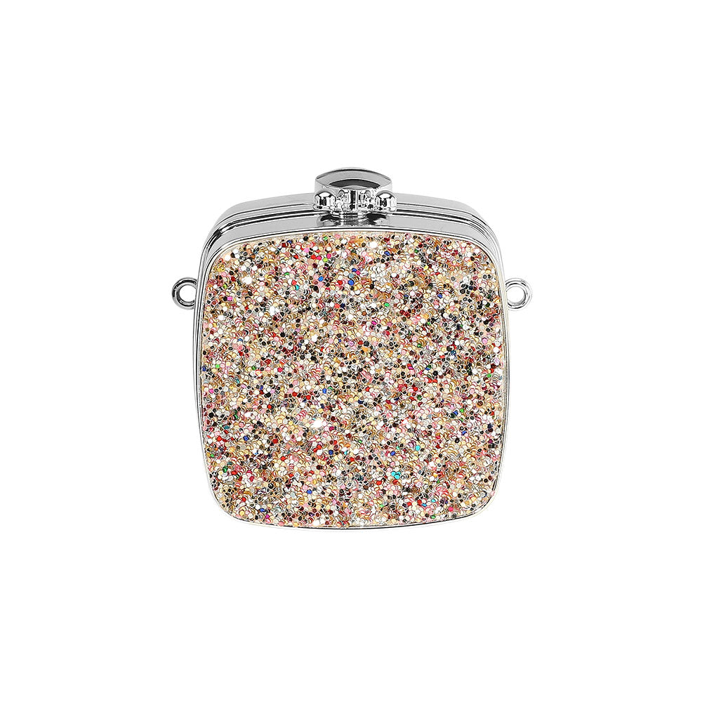 iLLASPARKZ Square Glitter Mini Clutch Bag / Crossbody Bag