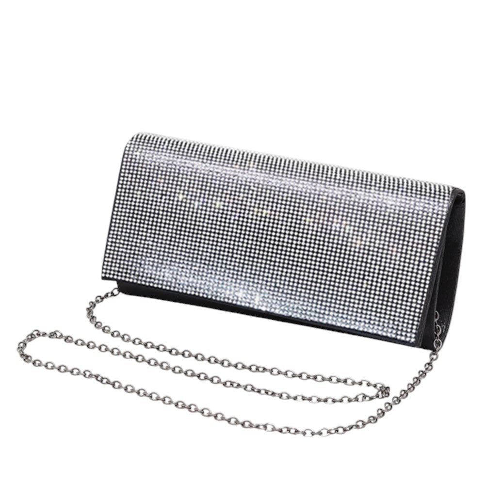 iLLASPARKZ Bling Solid Evening Clutch / Crossbody Bag