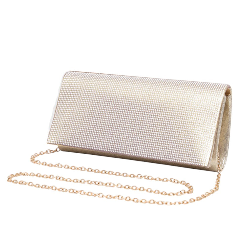 iLLASPARKZ Bling Solid Evening Clutch / Crossbody Bag
