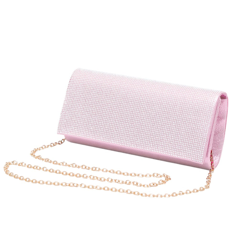 iLLASPARKZ Bling Solid Evening Clutch / Crossbody Bag