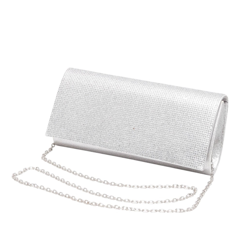 iLLASPARKZ Bling Solid Evening Clutch / Crossbody Bag