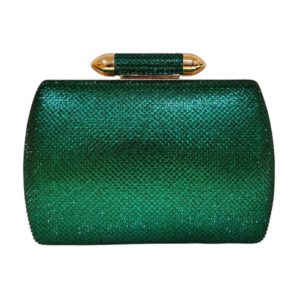 iLLASPARKZ Bling Studded Structured Hardcase Clutch Evening Bag / Crossbody Bag