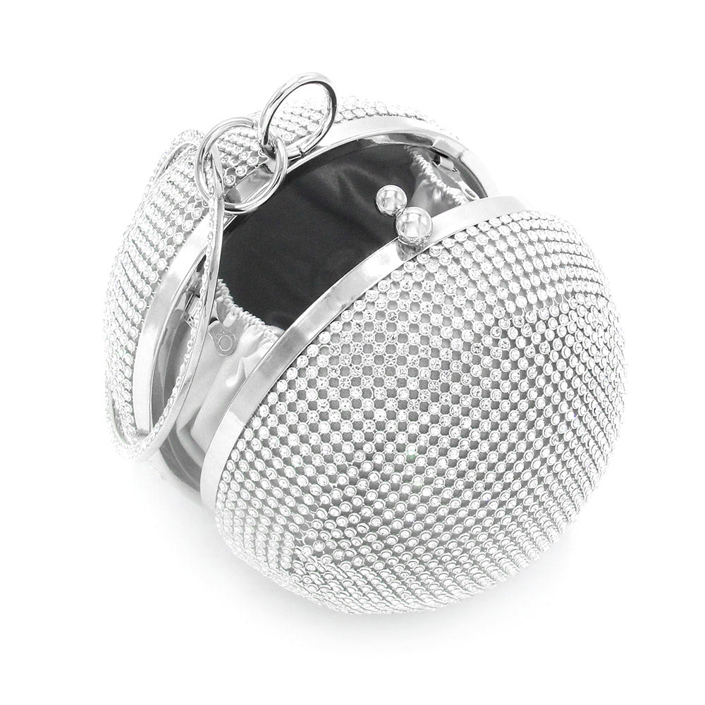 iLLASPARKZ Bling Round Ball Evening Tote / Crossbody Bag
