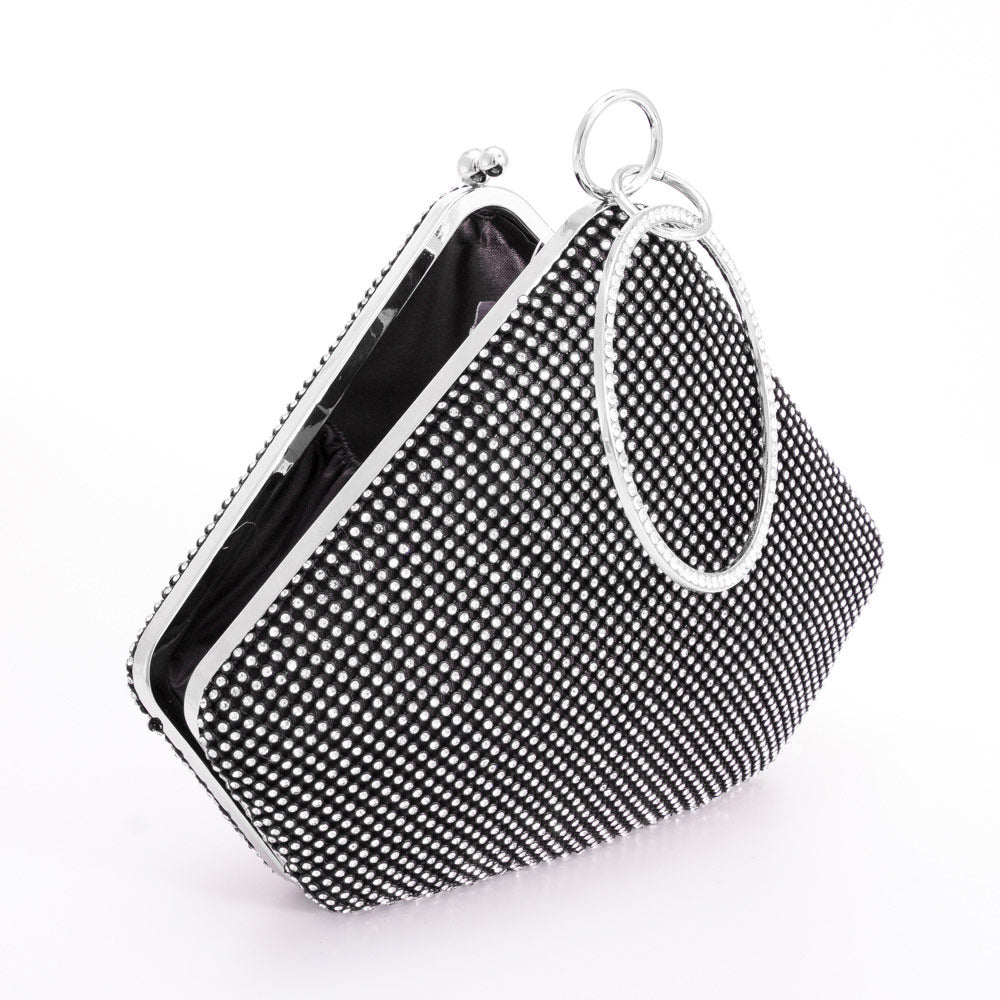 iLLASPARKZ Bling Angled Evening Tote / Crossbody Bag