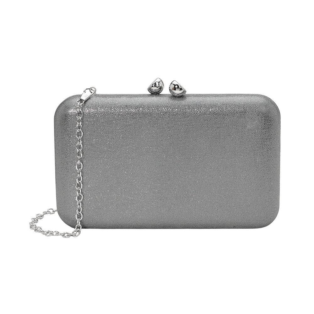 iLLASPARKZ Plain Shimmer Evening Clutch Bag / Crossbody Bag