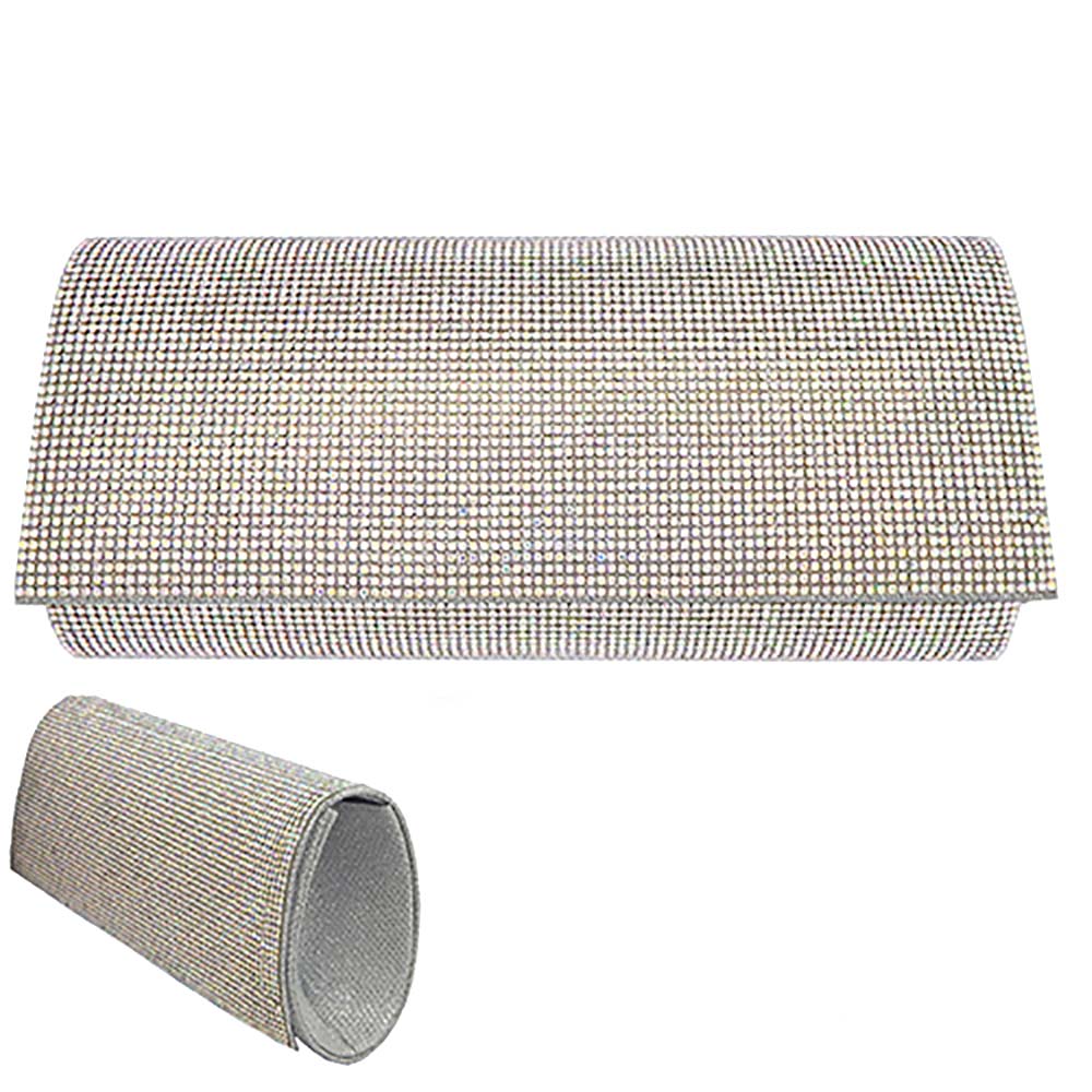 iLLASPARKZ Bling Solid Evening Clutch / Crossbody Bag