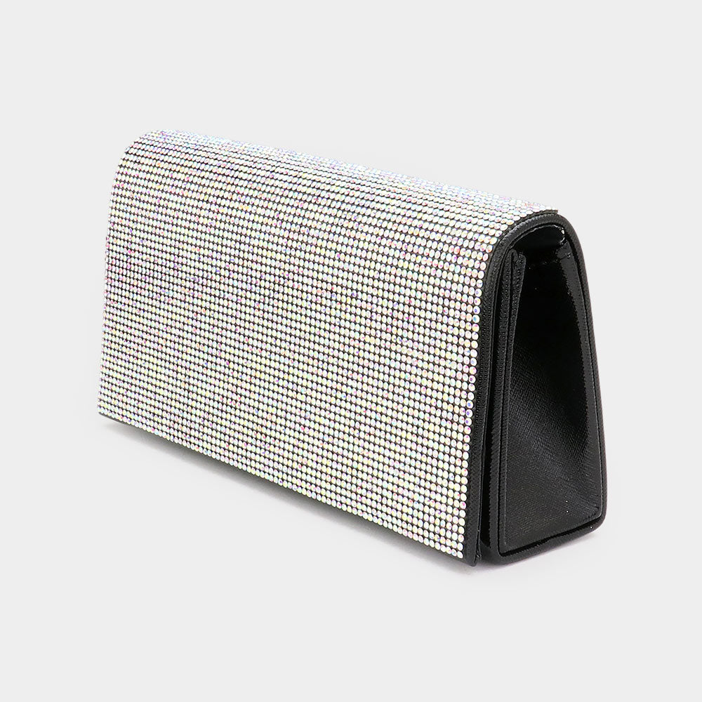 iLLASPARKZ Bling Solid Evening Clutch / Crossbody Bag