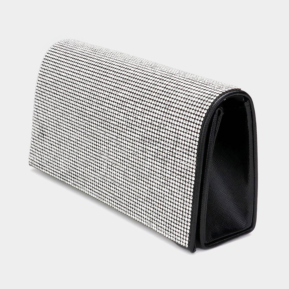 iLLASPARKZ Bling Solid Evening Clutch / Crossbody Bag
