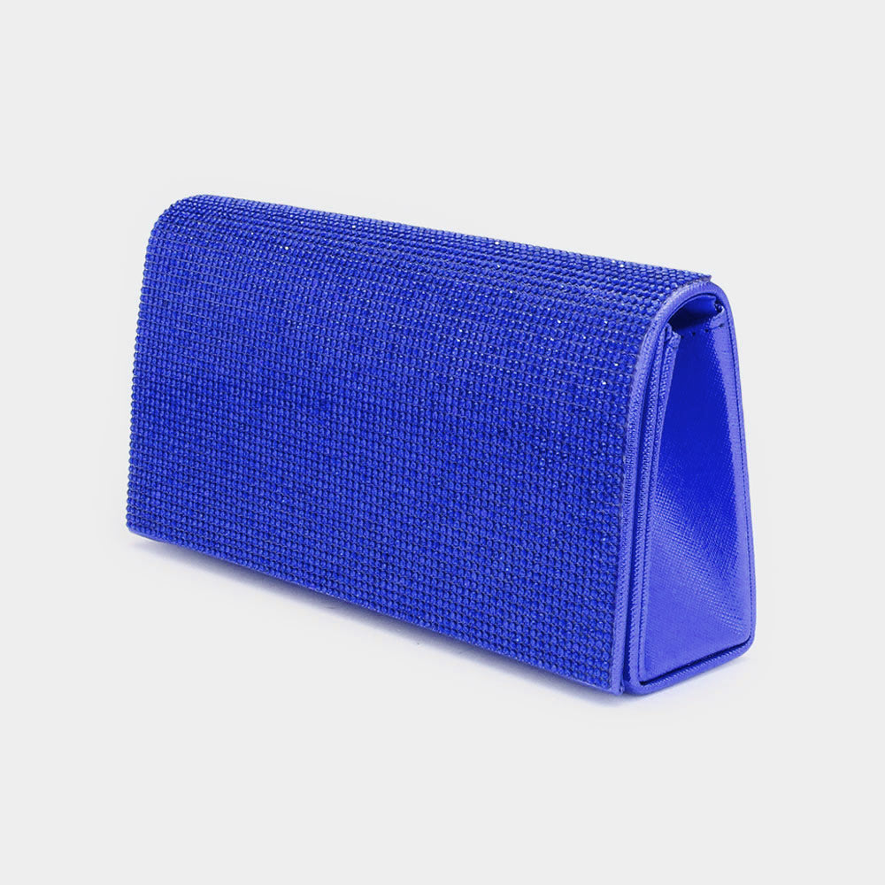iLLASPARKZ Bling Solid Evening Clutch / Crossbody Bag