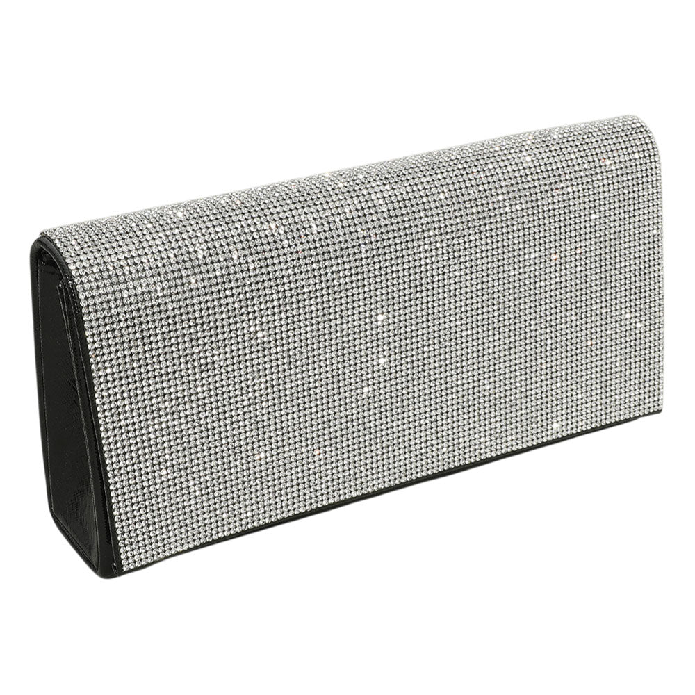 iLLASPARKZ Bling Studded Evening Clutch Bag / Crossbody Bag