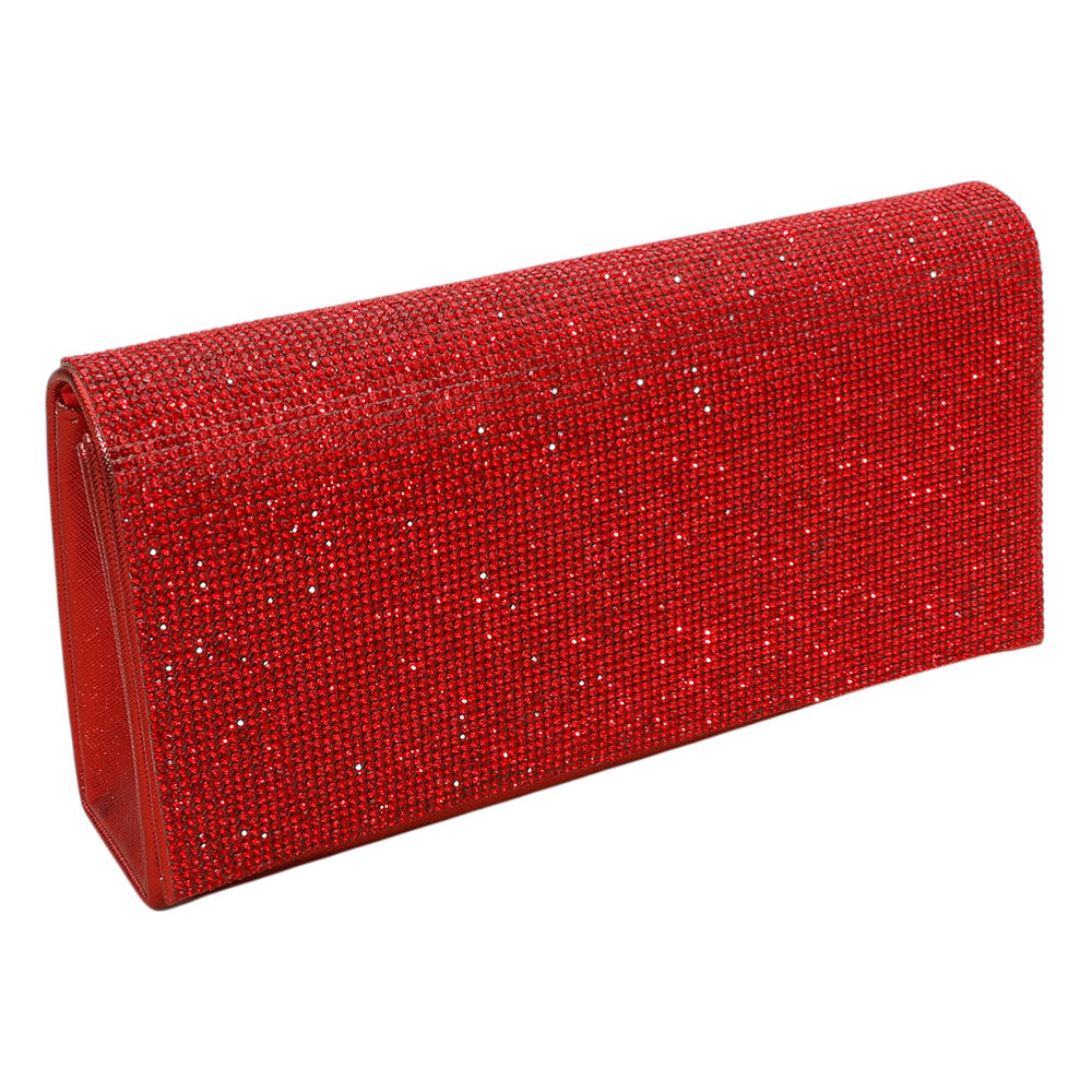 iLLASPARKZ Bling Studded Evening Clutch Bag / Crossbody Bag