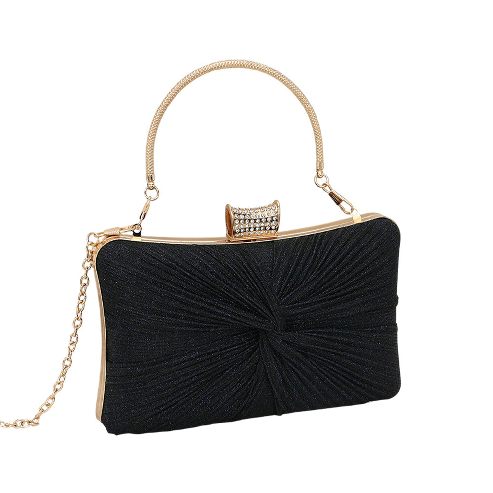 iLLASPARKZ Sparkle Fabric Evening Clutch Bag / Crossbody Bag