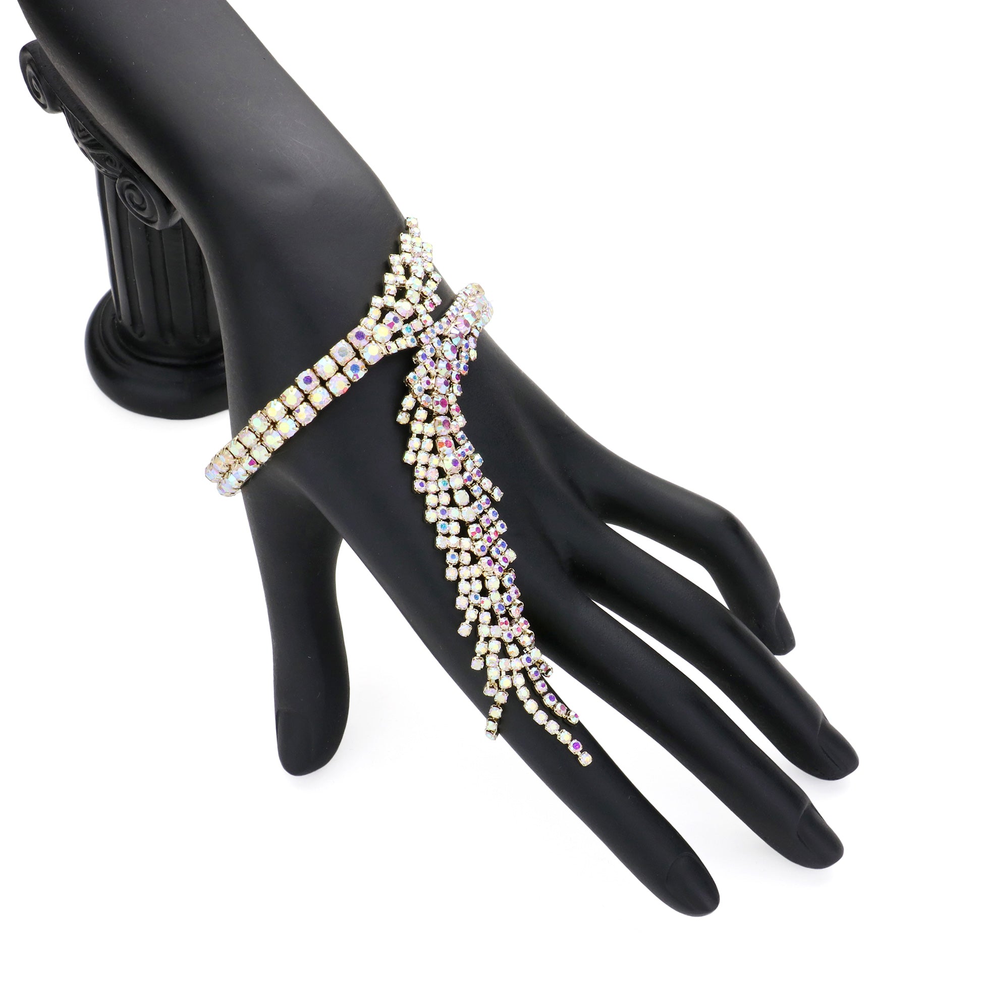 iLLASPARKZ Rhinestone Paved Adjustable Evening Bracelet