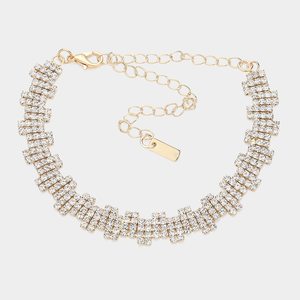 iLLASPARKZ Rhinestone Paved Evening Bracelet