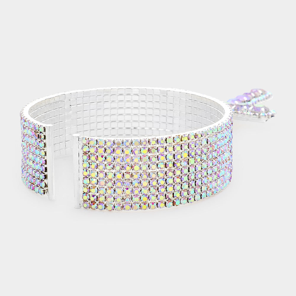 iLLASPARKZ Cross Charm Cuff Evening Bracelet