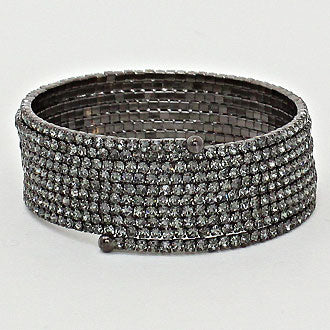 iLLASPARKZ 9-Lined Crystal Evening Bracelet