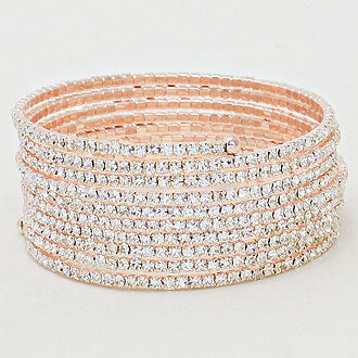 iLLASPARKZ 9-Lined Crystal Evening Bracelet