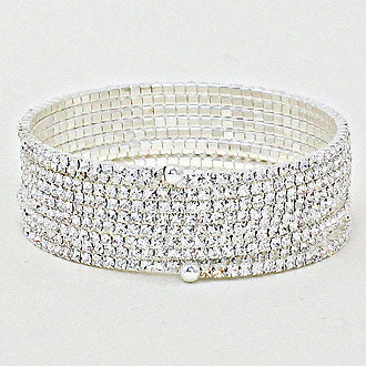 iLLASPARKZ 9-Lined Crystal Evening Bracelet