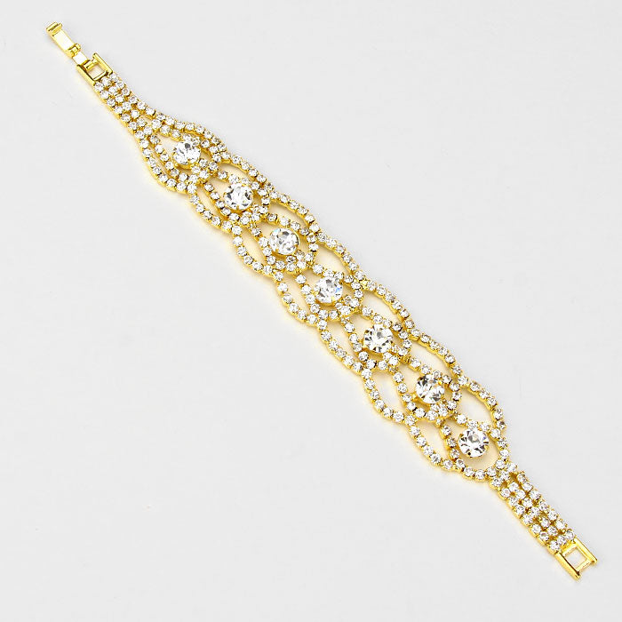 iLLASPARKZ Rhinestone Evening Bracelet
