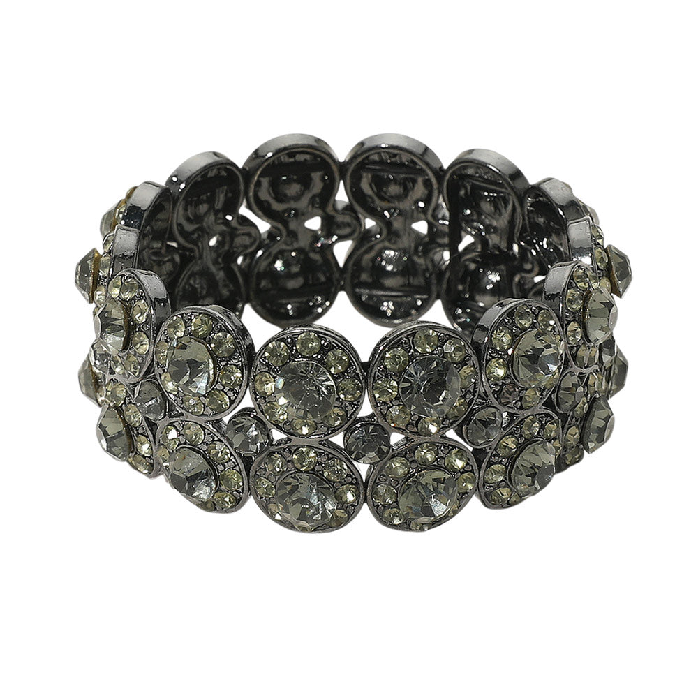 iLLASPARKZ Crystal Rhinestone Stretch Evening Bracelet