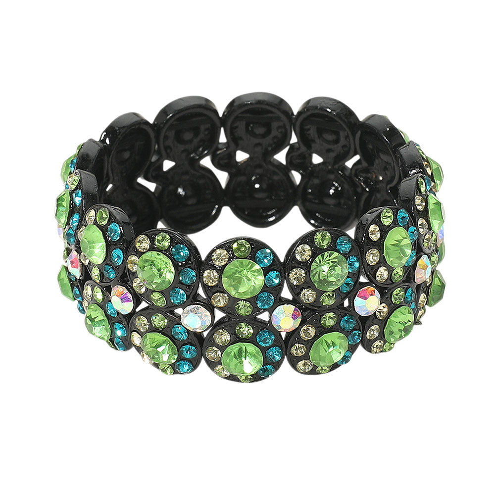 iLLASPARKZ Crystal Rhinestone Stretch Evening Bracelet