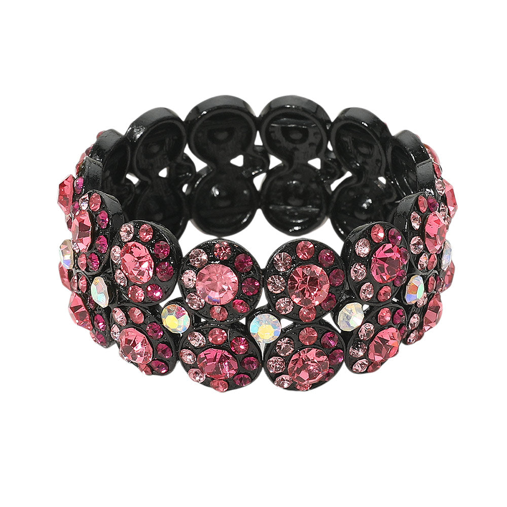 iLLASPARKZ Crystal Rhinestone Stretch Evening Bracelet