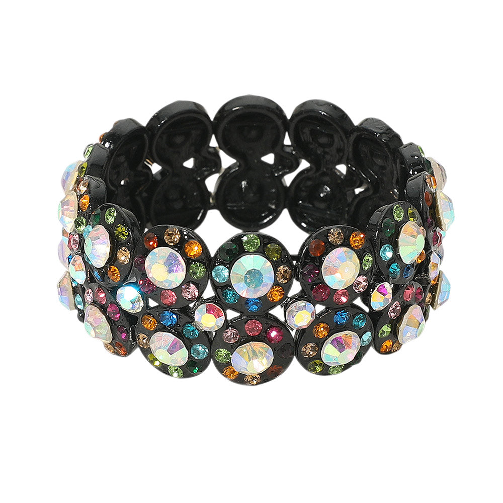 iLLASPARKZ Crystal Rhinestone Stretch Evening Bracelet