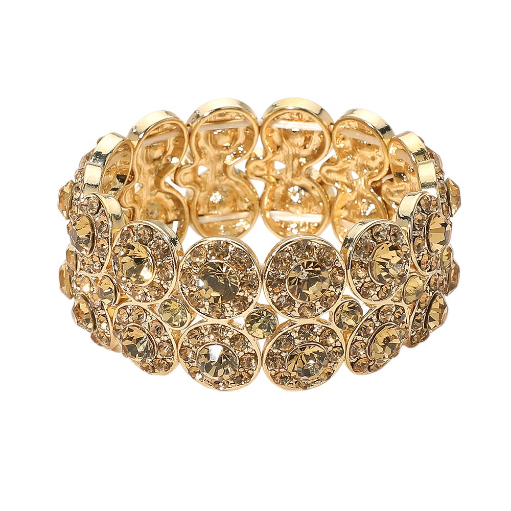 iLLASPARKZ Crystal Rhinestone Stretch Evening Bracelet