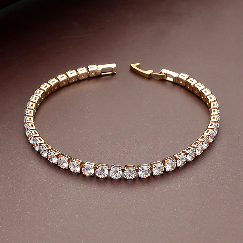 iLLASPARKZ Round CZ Tennis Evening Bracelet