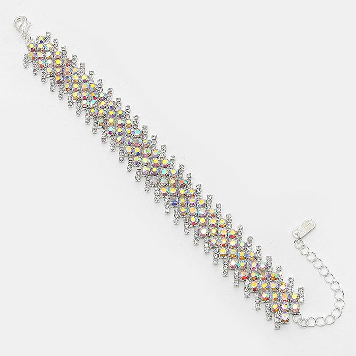 iLLASPARKZ Crystal Rhinestone Evening Bracelet