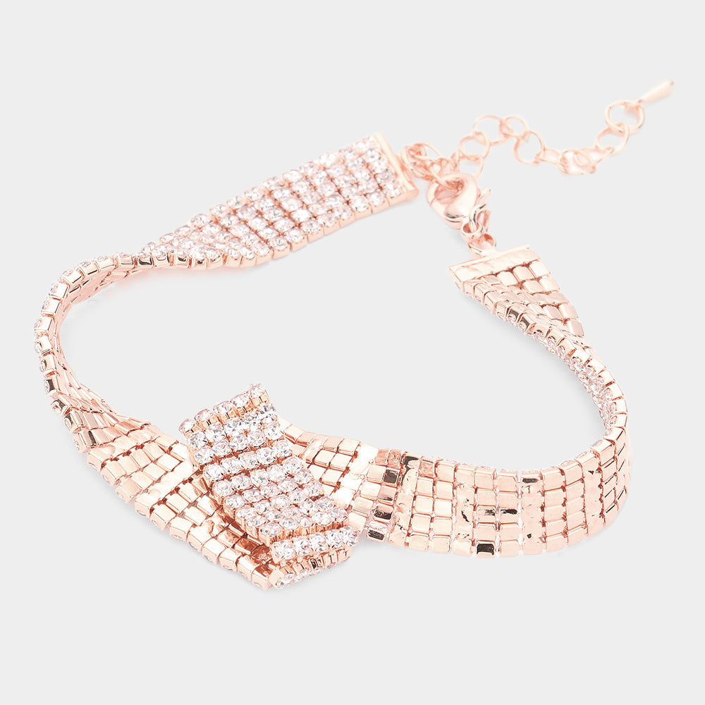 iLLASPARKZ CZ Stone Pave Evening Bracelet