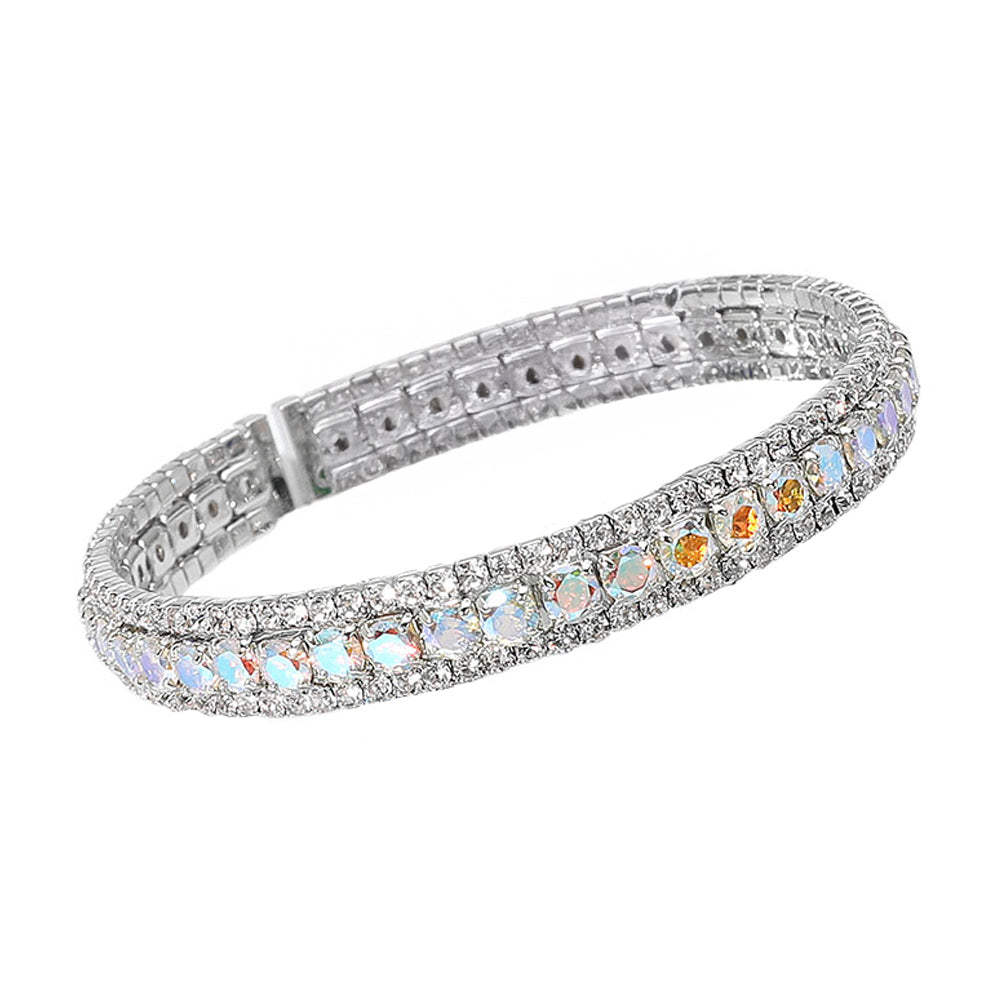 iLLASPARKZ Rhinestone Embellished Adjustable Evening Bracelet