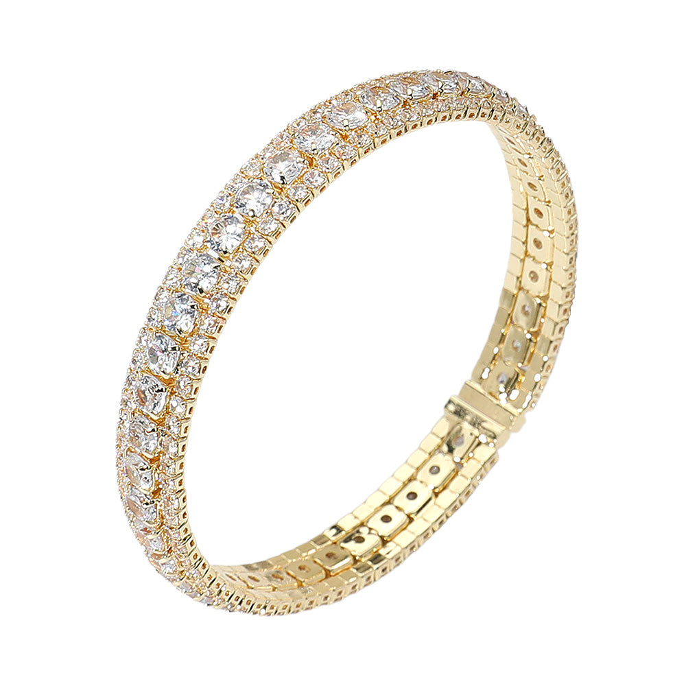 iLLASPARKZ Rhinestone Embellished Adjustable Evening Bracelet
