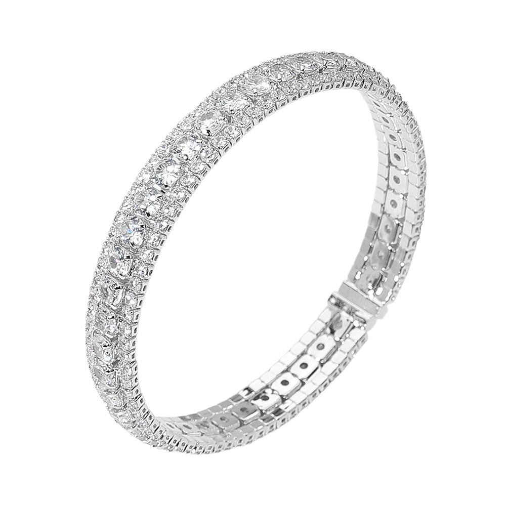 iLLASPARKZ Rhinestone Embellished Adjustable Evening Bracelet