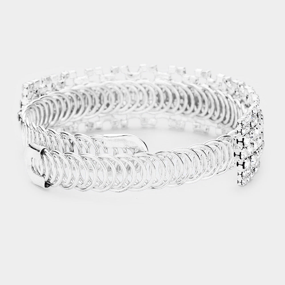 iLLASPARKZ Rhinestone Crystal Pave Evening Bracelet