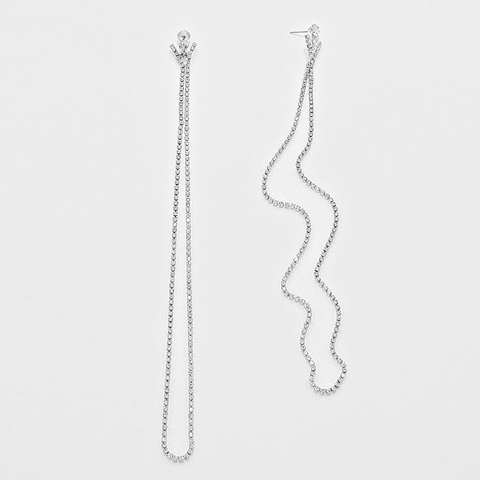 iLLASPARKZ Crystal Long Evening Earrings