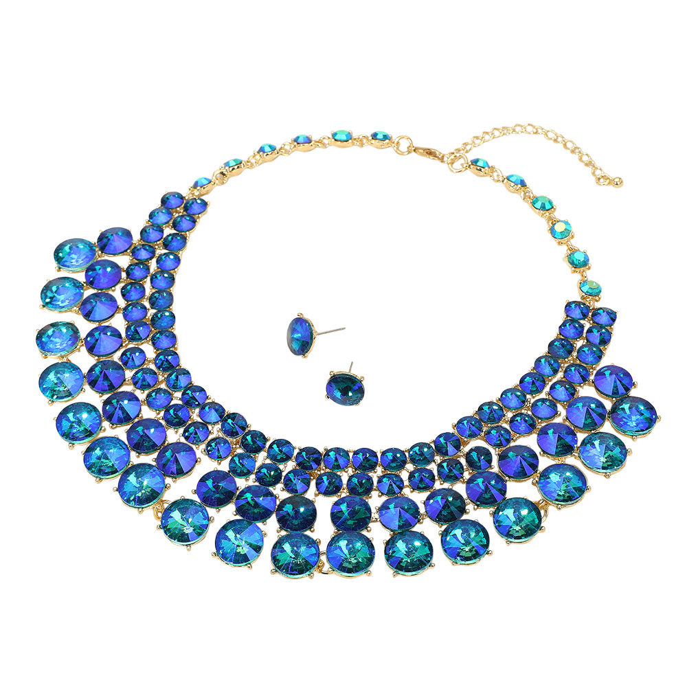 iLLASPARKZ Bubble Stone Evening Necklace