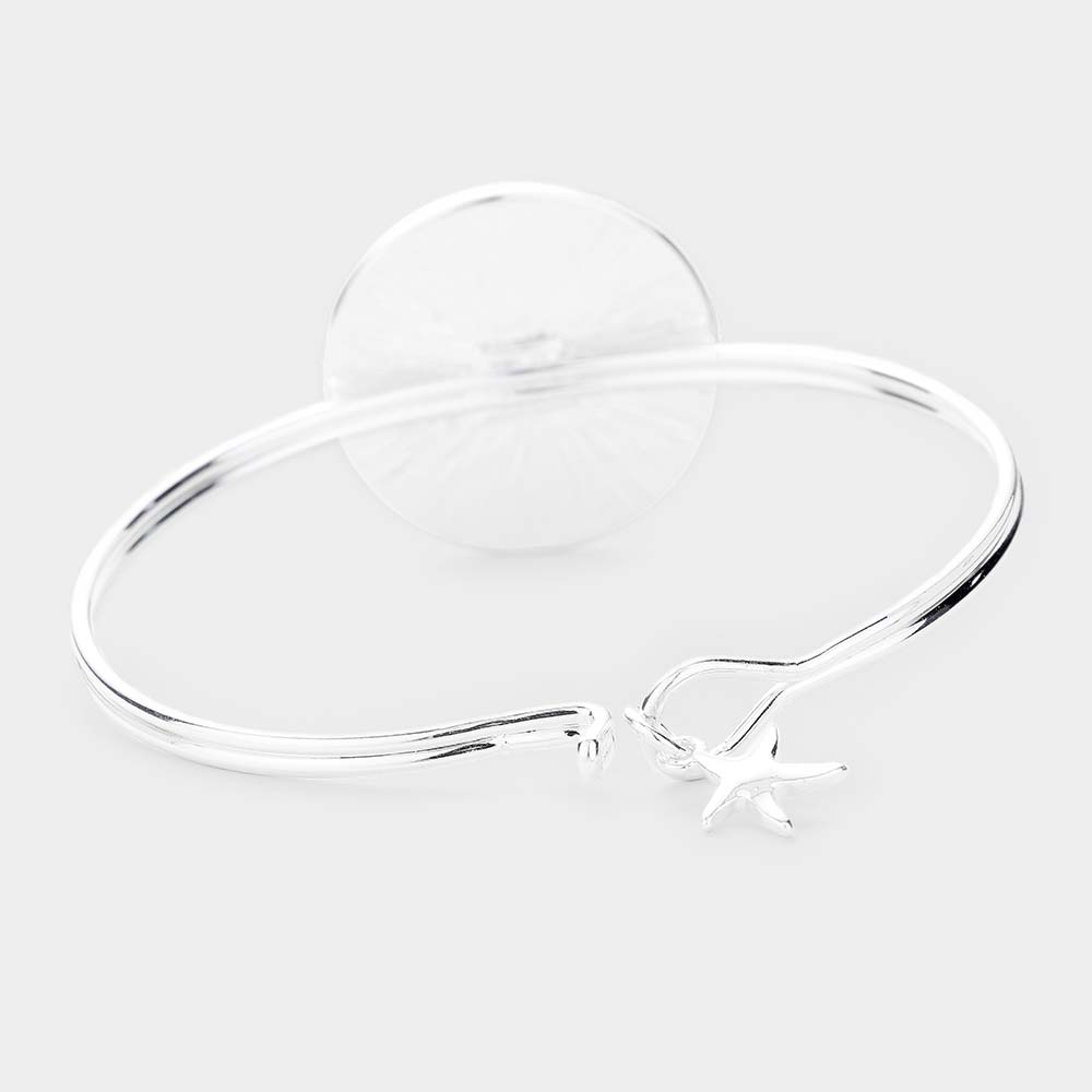 iLLASPARKZ Starfish Sea Life Hook Metal Bracelet