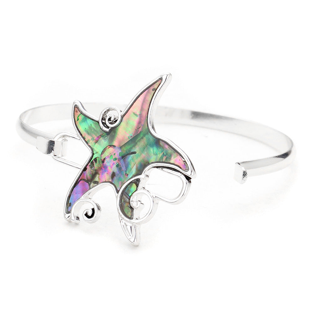 iLLASPARKZ Abalone Metal Starfish Hook Bracelet