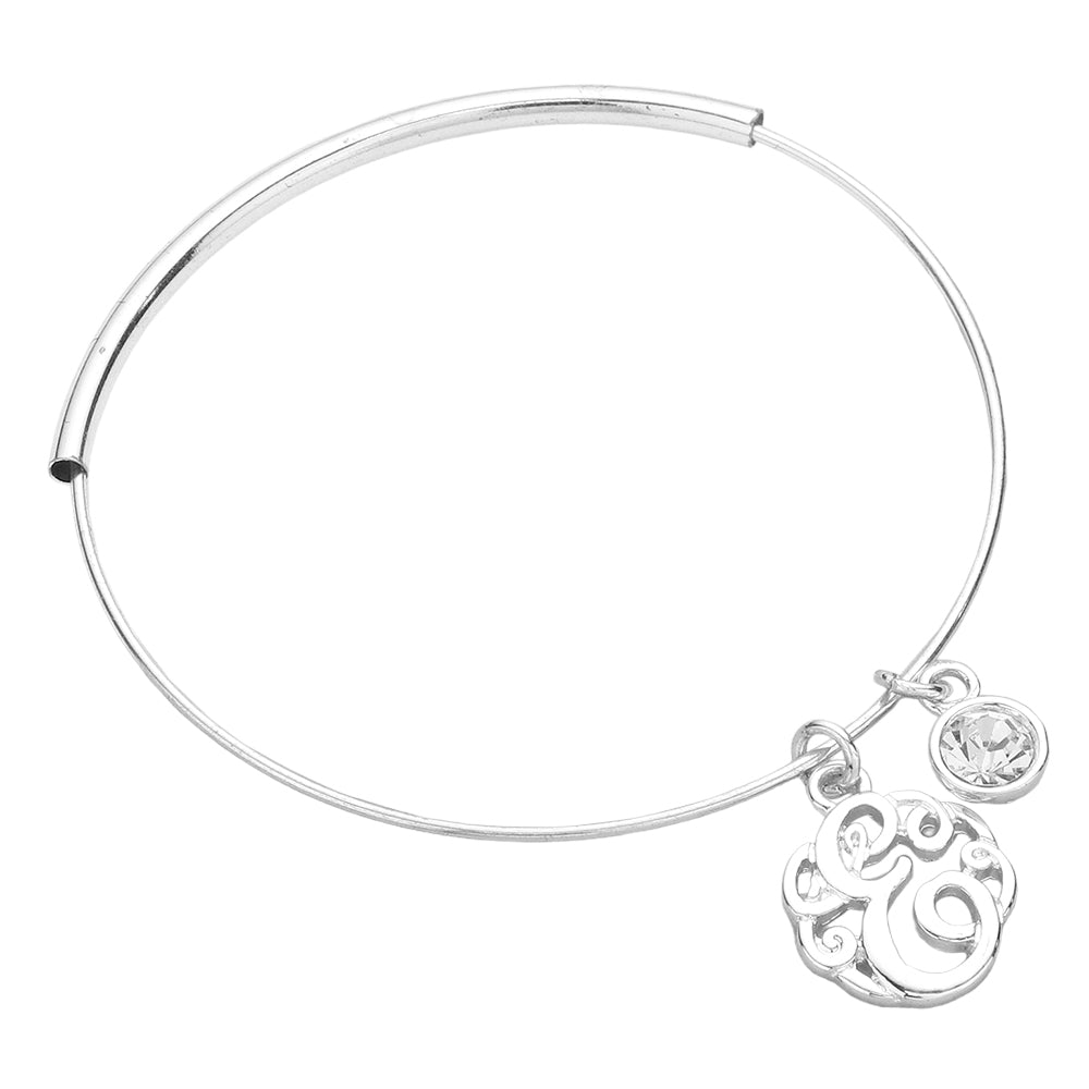 -E- Monogram Bangle Bracelet