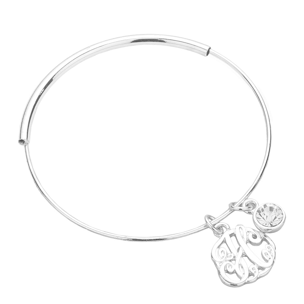 iLLASPARKZ -H- Monogram Bangle Bracelet