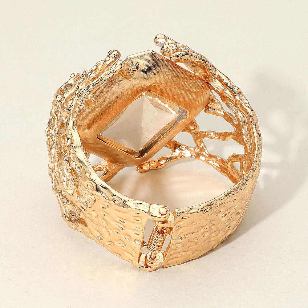 iLLASPARKZ Metal Twig Detailed Hinged Bracelet