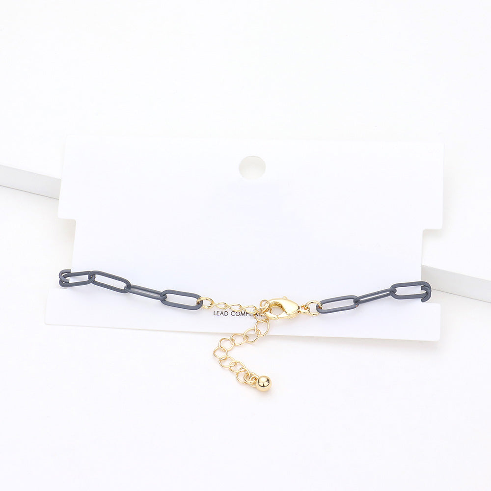 iLLASPARKZ Colored Chain Link Bracelet