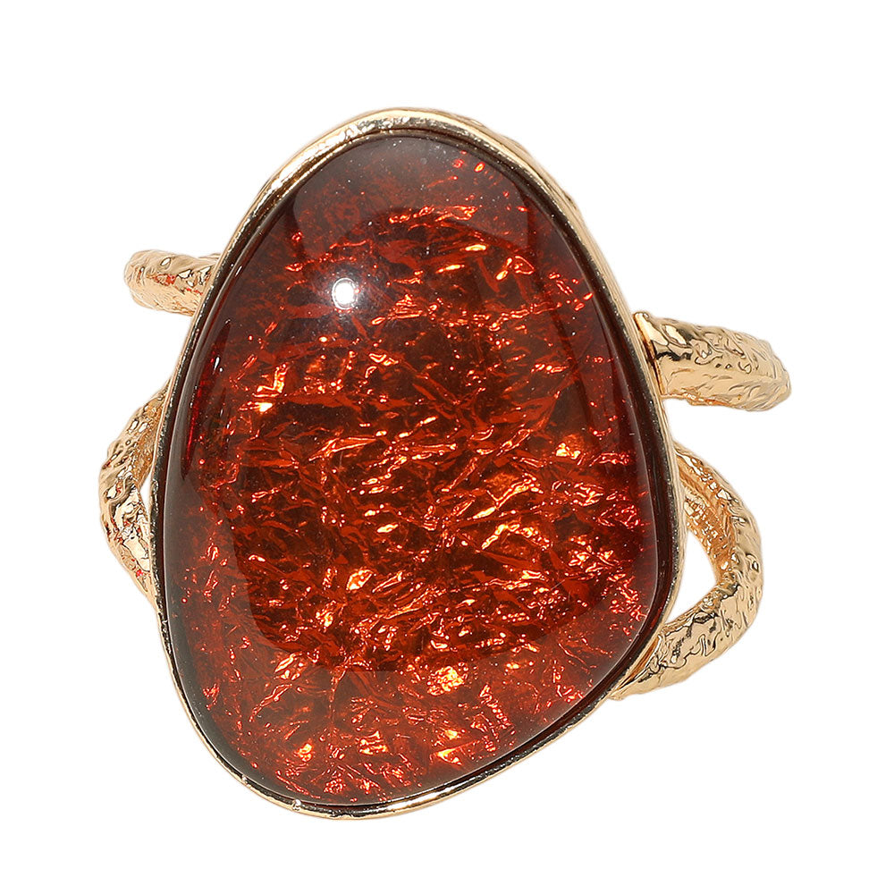 iLLASPARKZ Bold Resin Stone Hinged Bangle Bracelet