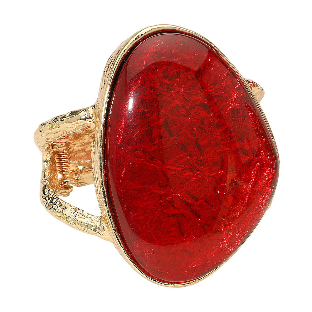 iLLASPARKZ Bold Resin Stone Hinged Bangle Bracelet