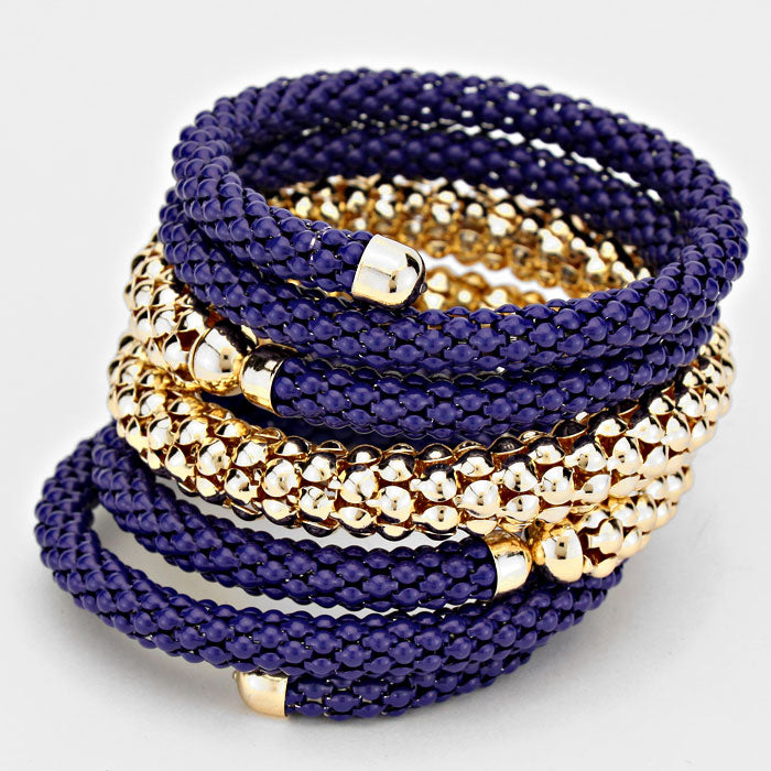 iLLASPARKZ Metal Bubble Coil Bracelet